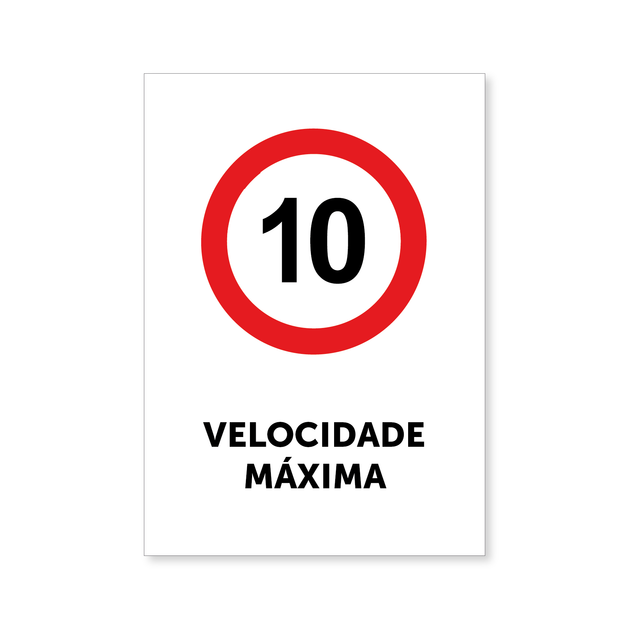 Velocidade Máxima 10km/h
