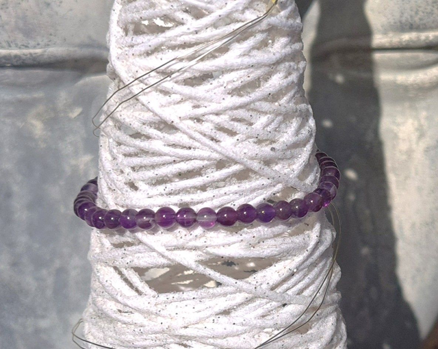 Bracelet Améthyste 4mm