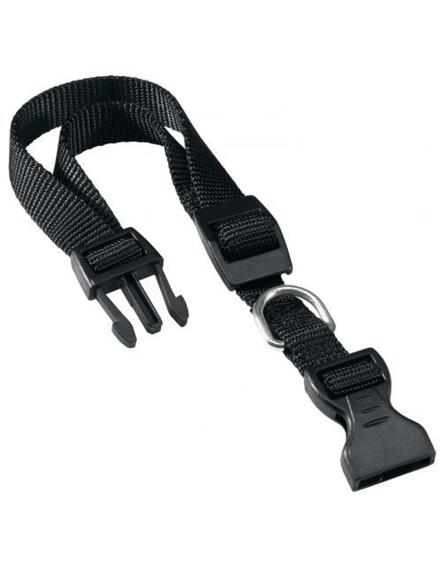 Adori klikhalsband nylon zwart M/L