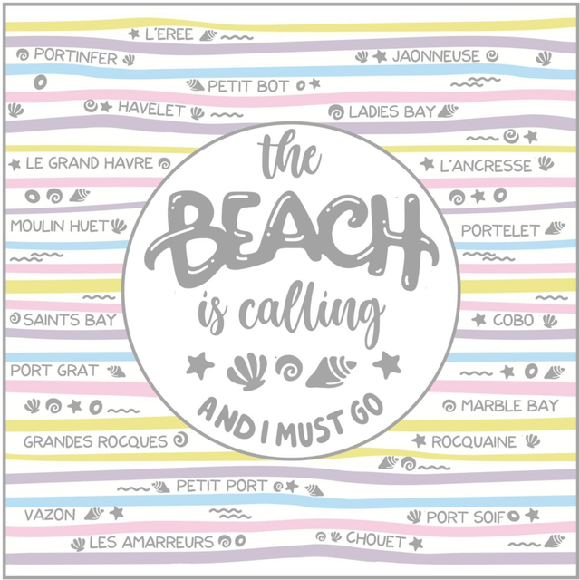 101 CARD - BEACH IS CALLING [PASTEL RAINBOW]