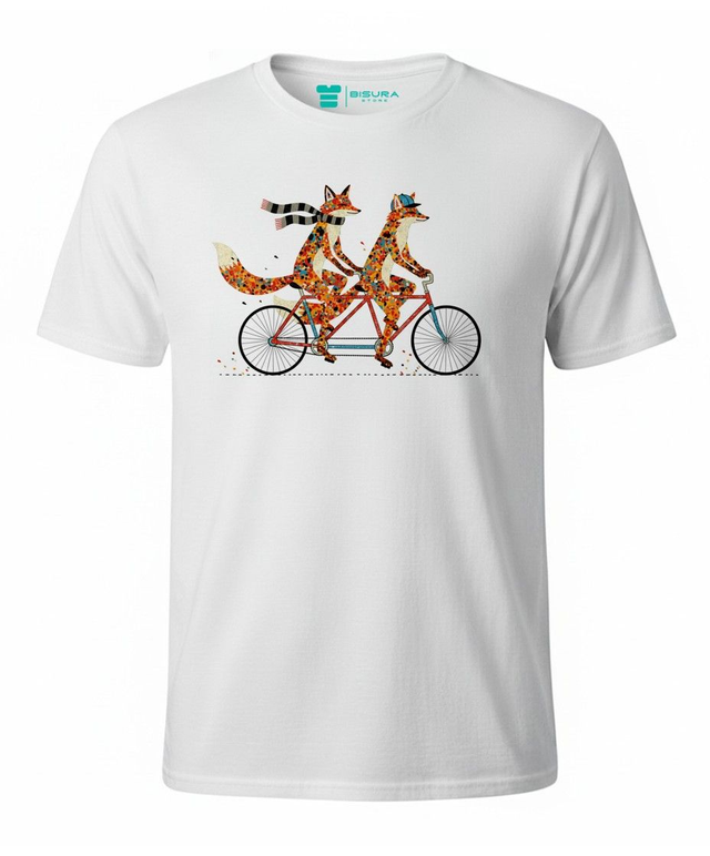 T-shirt Bisura Volpi in Tandem Bike
