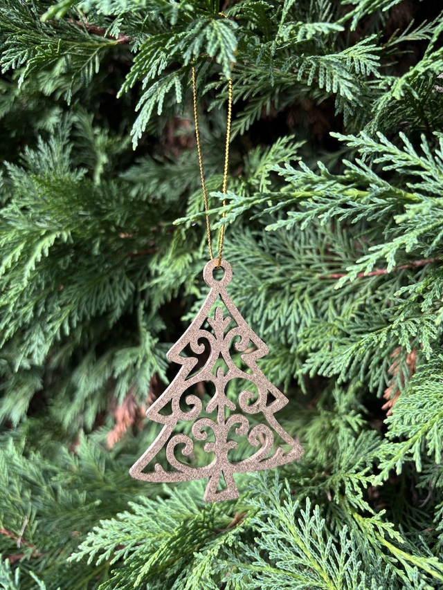 Boule de Noel Sapin Or