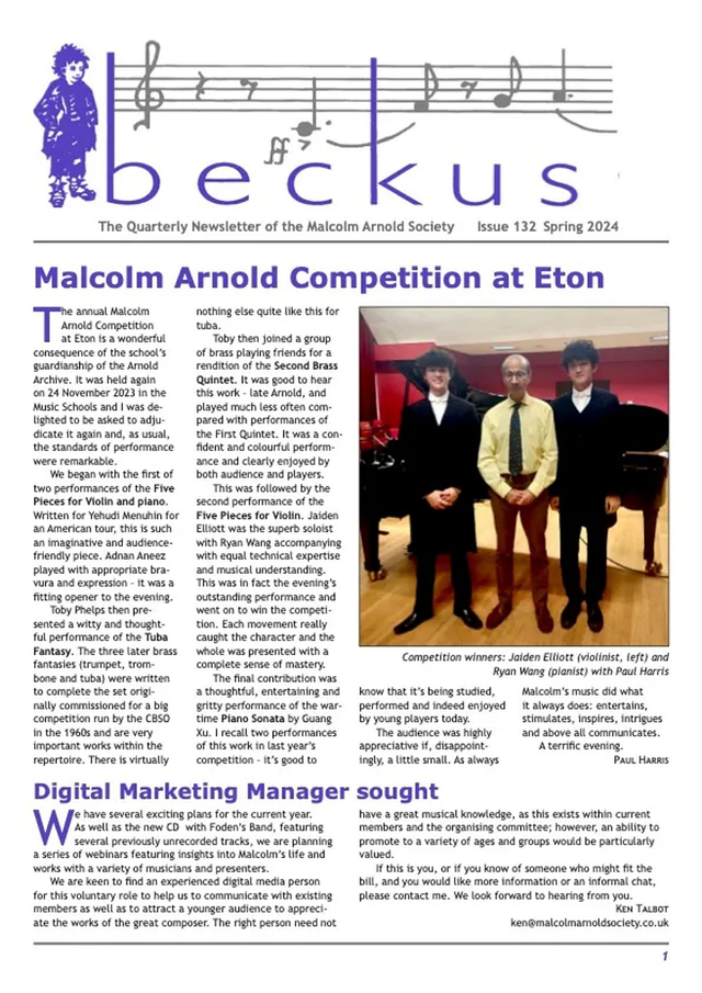 Back Issues of Beckus Nos 1 to 132