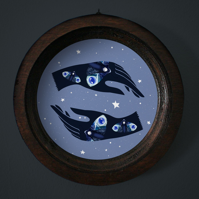 Cadre "Mains mystiques"