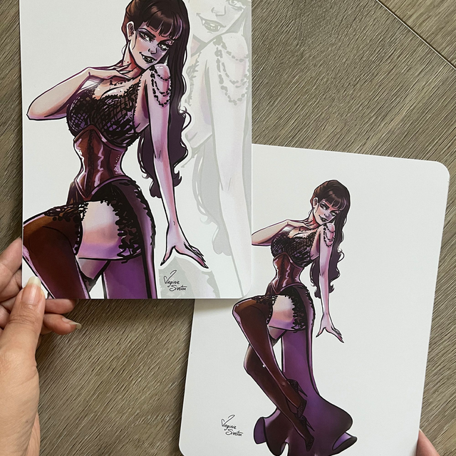 Impression les Monstres en Pin-up A5 