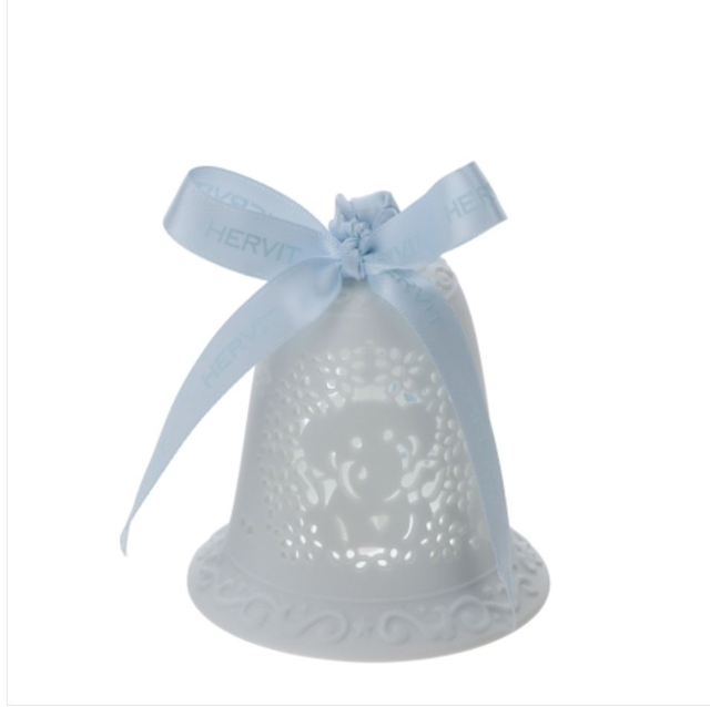 CAMPANA PORC.TRAF.BIANCA BISCUIT 9CM ELEFANTINO