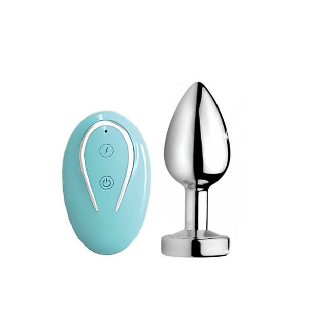 Plug Anal Pequeno Recarregável em Metal com Controle Remoto