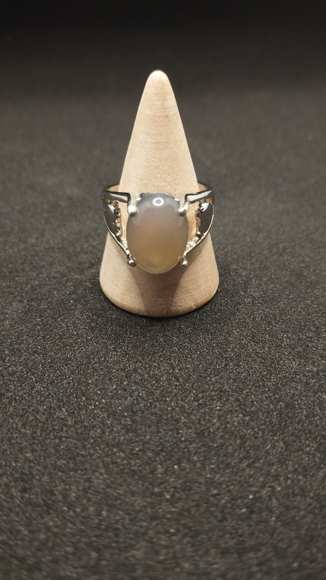 Bague en quartz fumé
