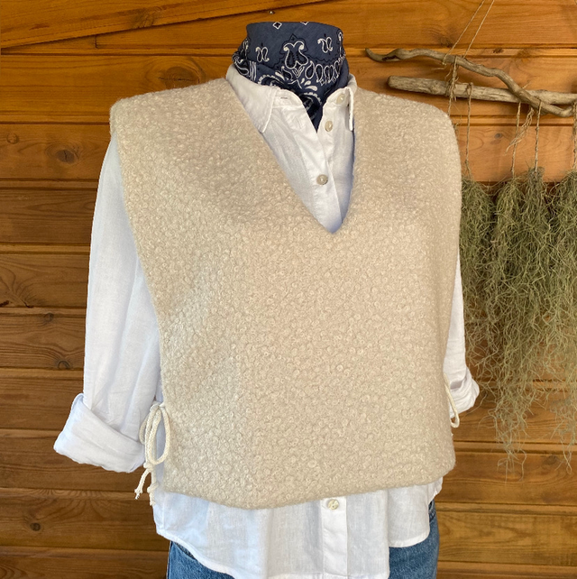 Santocha - Débardeur femme réversible vichy rose fait main M/L