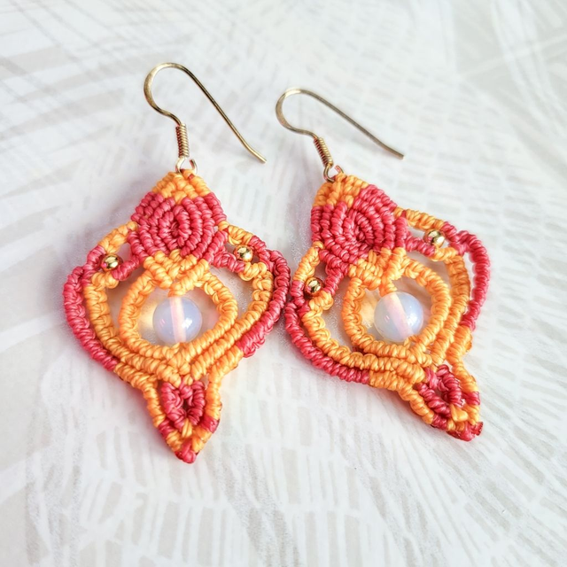 Boucles d'oreilles prémices du printemps