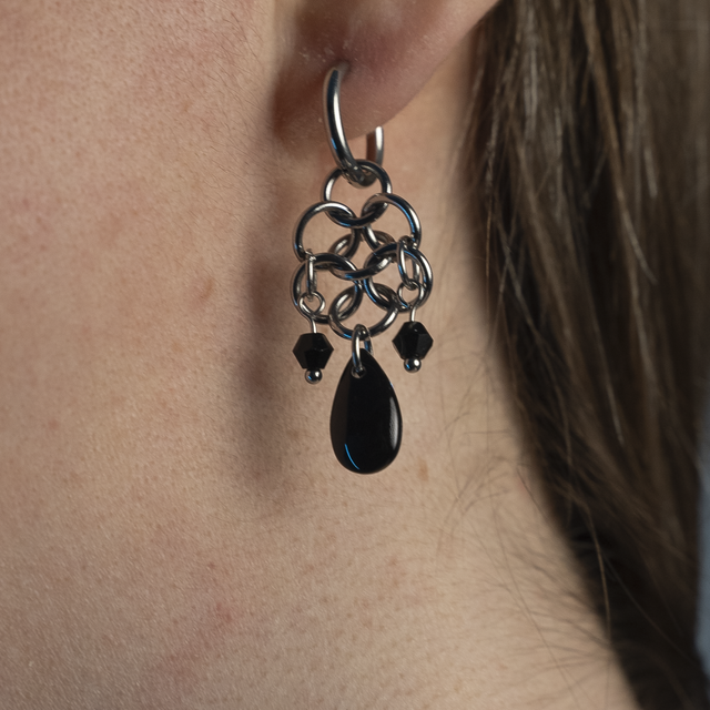 Little Báthory - Boucles d&#039;oreilles argentées