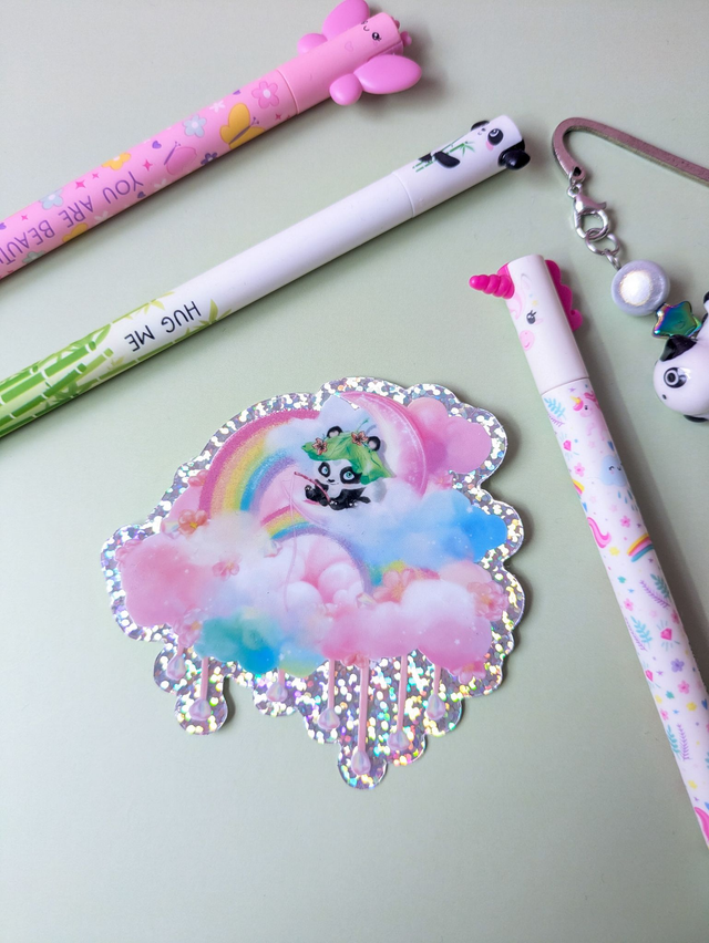 Stickers Panda Rainbow