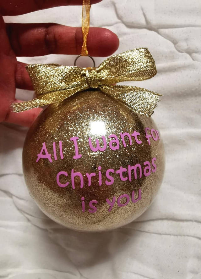 Boule &quot;all I want for Christmas is you&quot; 