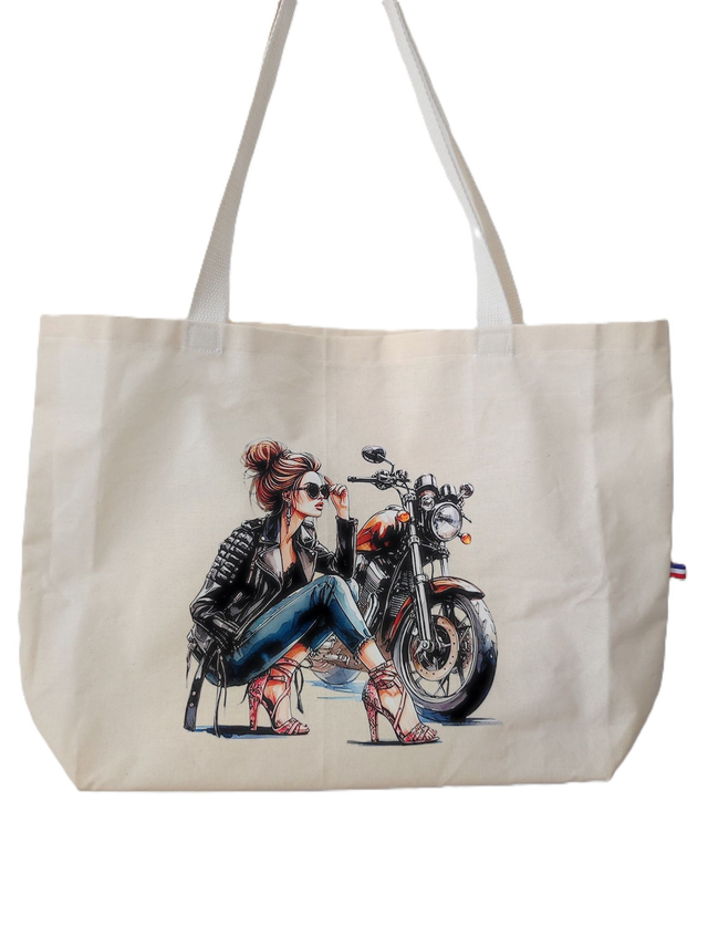 Tote bag bikeuse 
