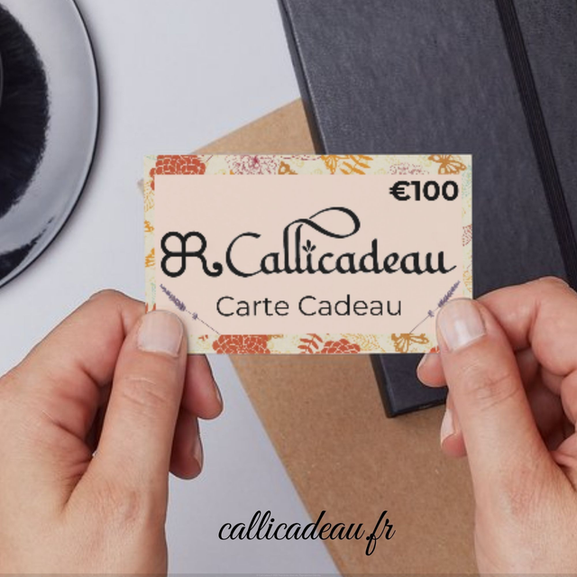 Carte Cadeau Callicadeau 100€ | Carte virtuelle ou imprimée
