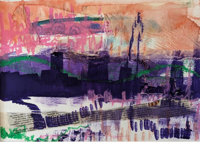 'Industrial Beauty' Original Artwork Mounted