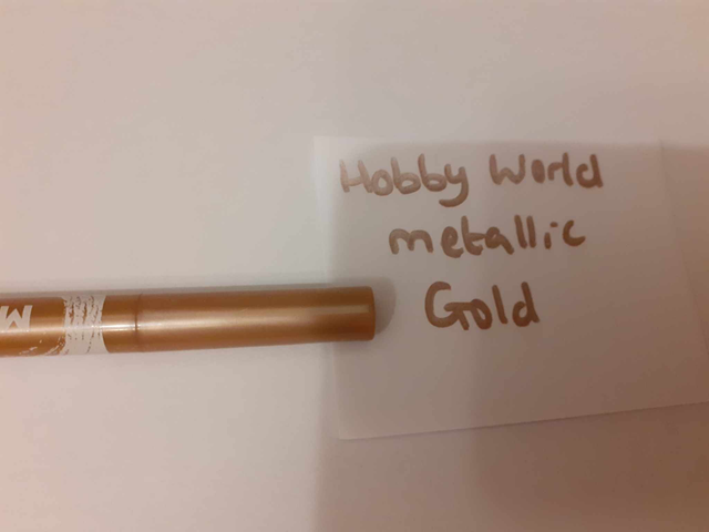 Zelebs in shed CHOOSE YOUR MARKER hobby World METALLIC GOLD