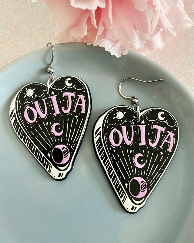 Boucles d'oreilles planchettes de ouija