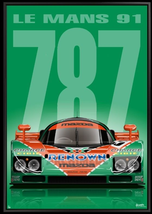 Mazda 787B Le Mans 1991 - Limited Edition Framed Picture