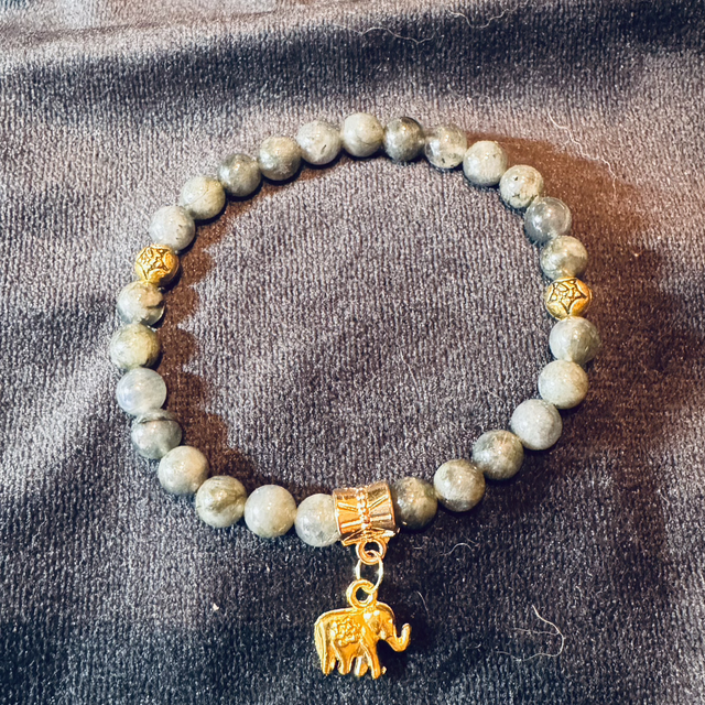 Bracelet en Labradorite 6 mm avec Élégant - Énergie et Protection