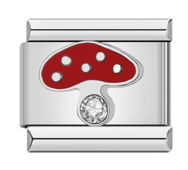 Charm Honguito con brillo