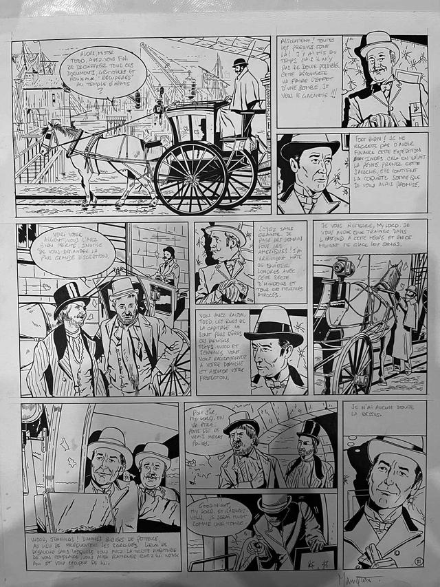 Planche originale de BD : SIR HENRY