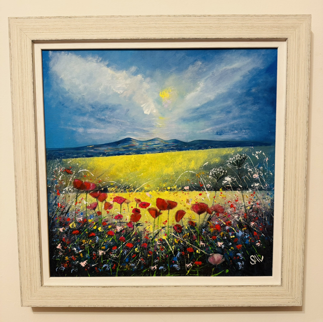 Original Painting- Landscape- Gala Hill Poppies