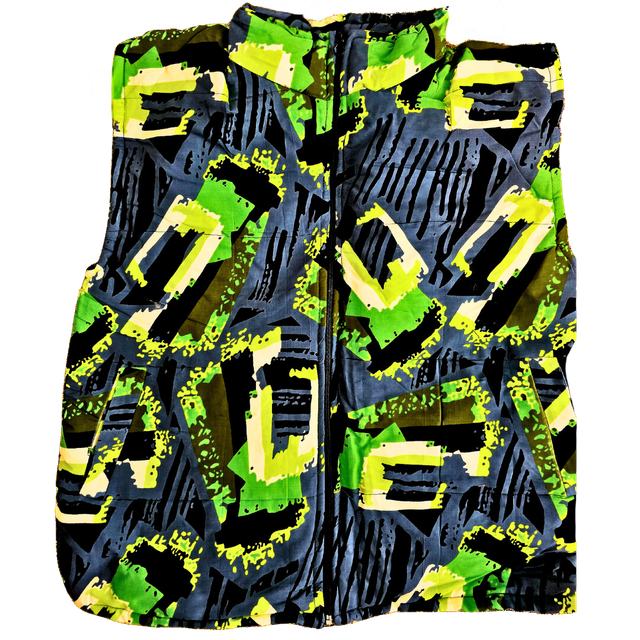 Puffer Jacket African Ankara -Unisex  Medium to Large