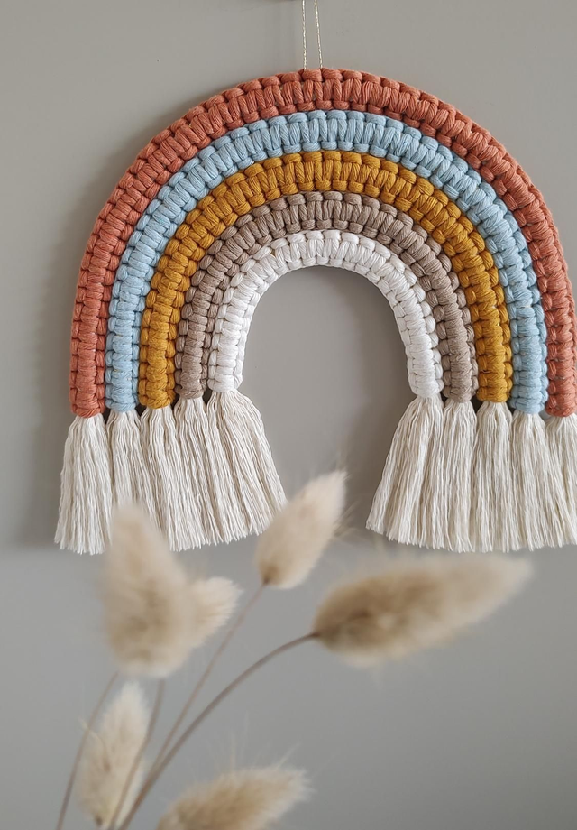 Arc-en-ciel macramé - Déco murale bohème - MOKA