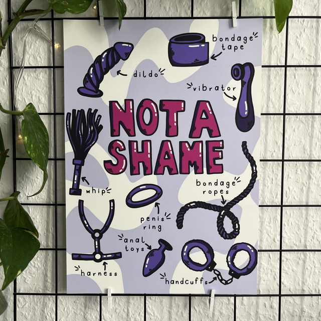 A4 Print Not a shame Spielzeug