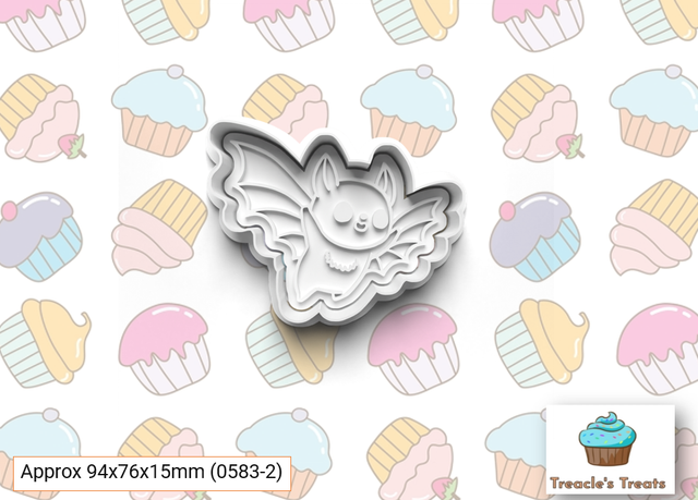Bat Fondant/cookie stamp with cutter