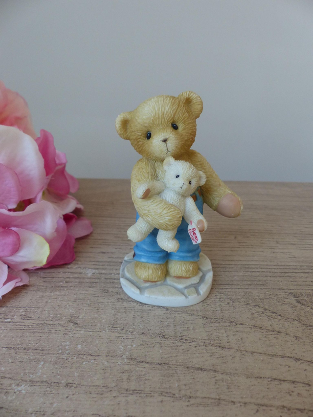 Figurine Ours Jonah Cherished Teddies 'je ne pourrai pas vivre sans toi' 2004 Enesco, collection ours, décoration cadeau ami enfant famille