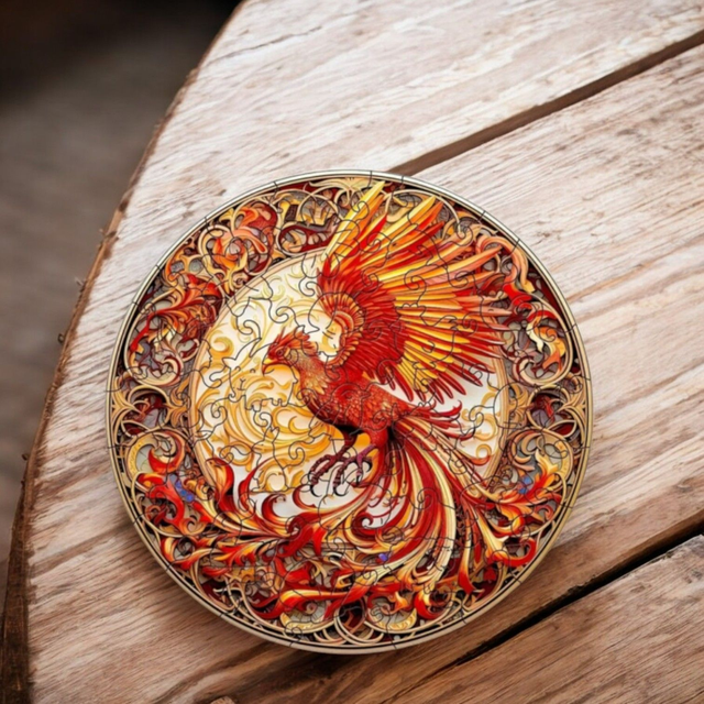 Wooden Puzzle Phönix