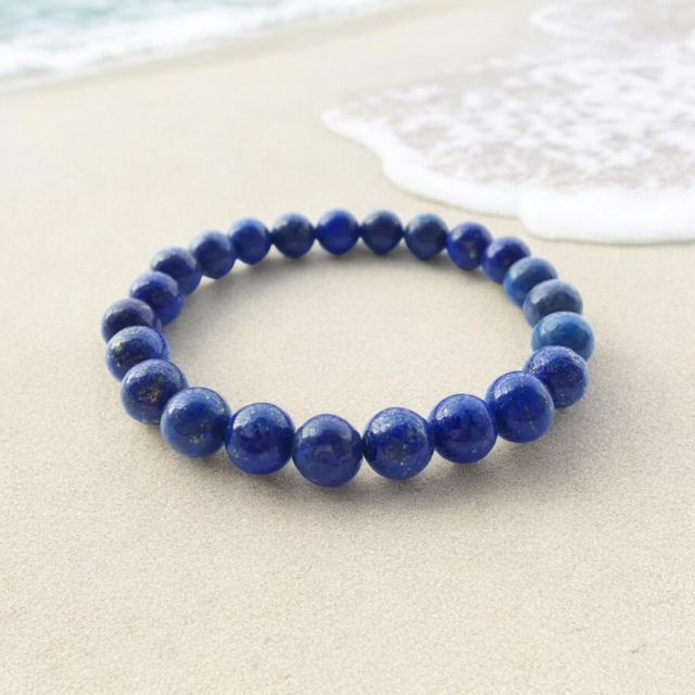 Bracelet élastique en Lapis-Lazuli 