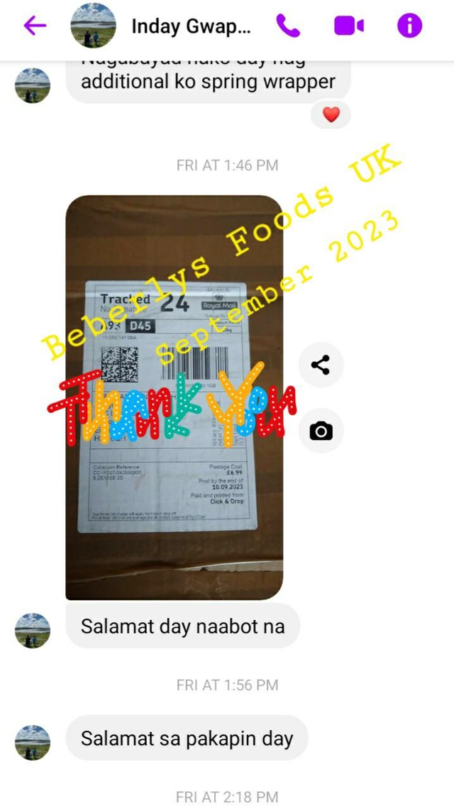 From Customer: Mrs MJ SMITH ( September 2023- Isle of Lewis)