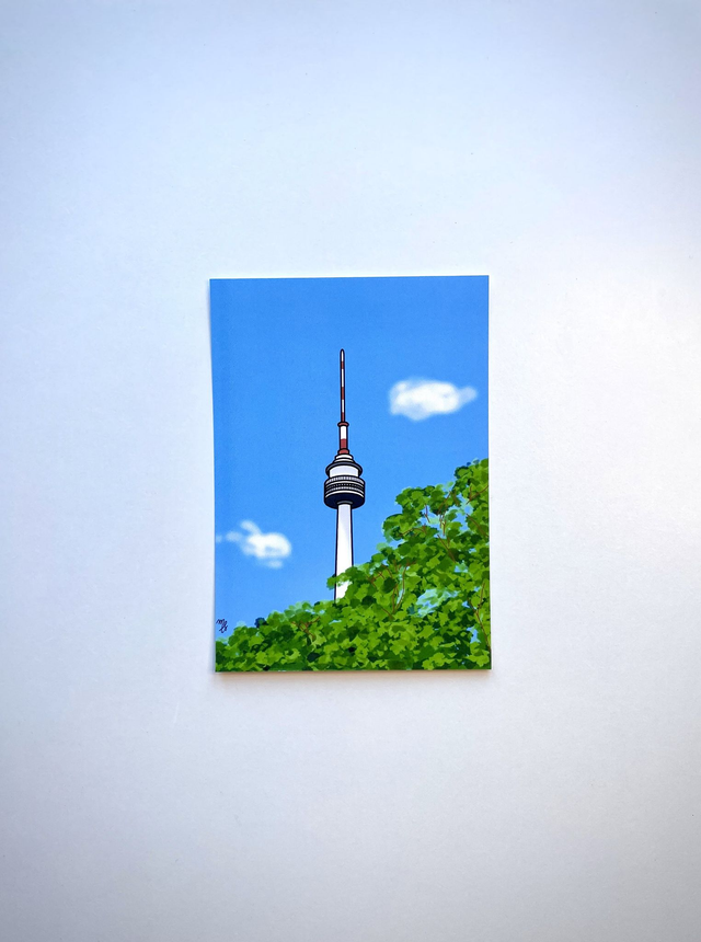 Illustration Corée Namsan Tower 