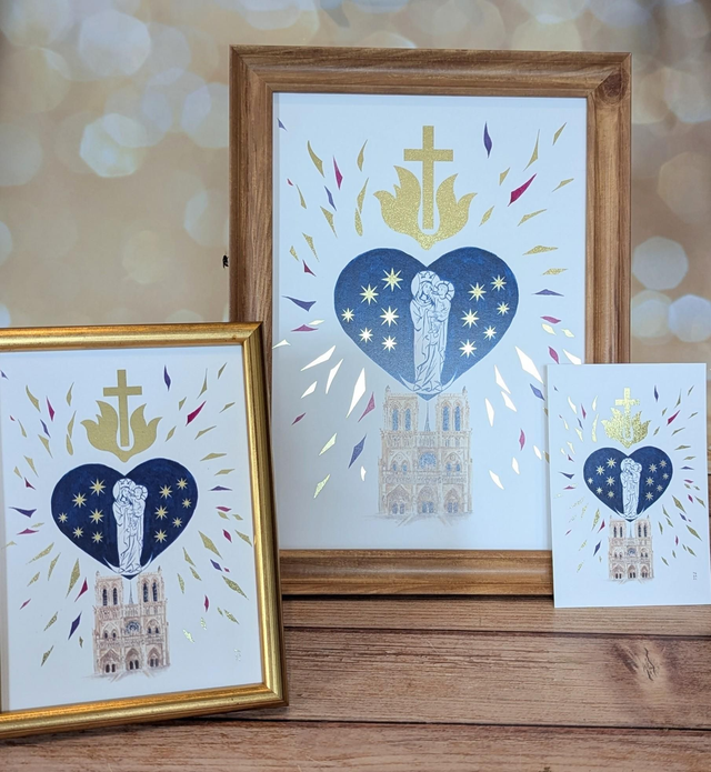 Carte Notre Dame de Paris