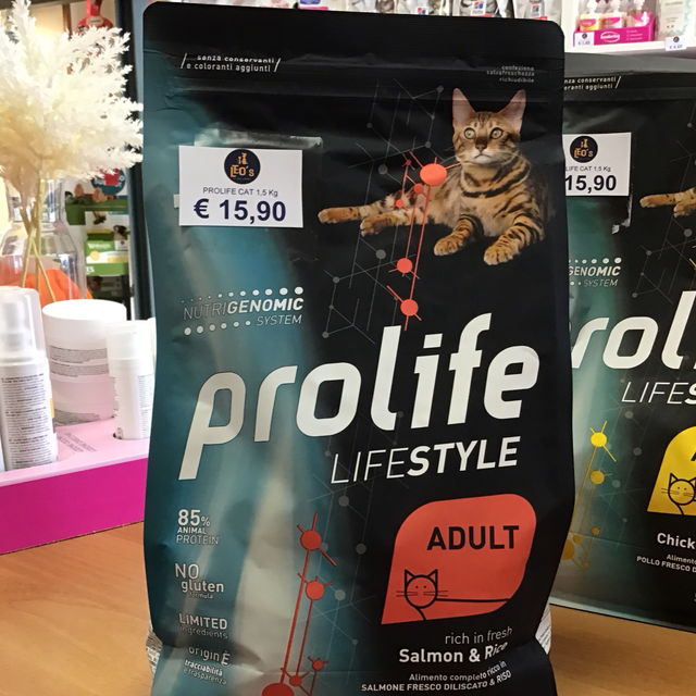 PROLIFE ADULT CAT SALMONE E RISO 