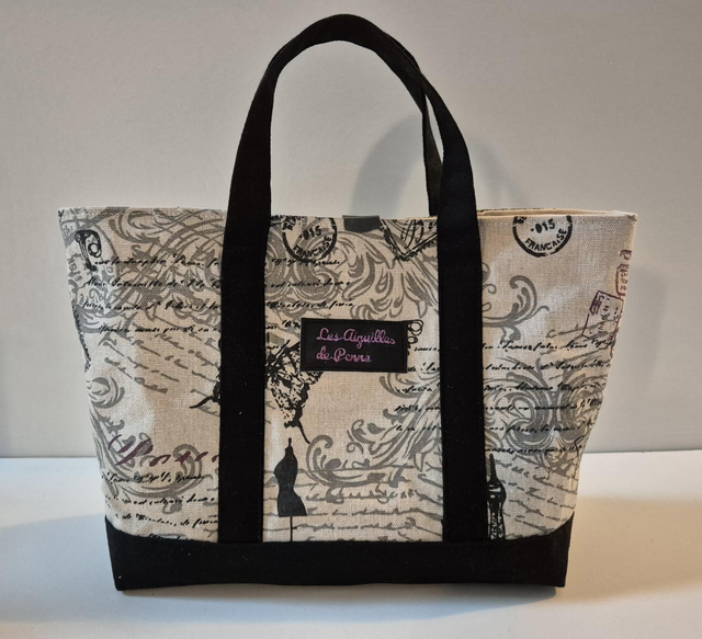 Sac en lin motifs Paris Modèle Agnès