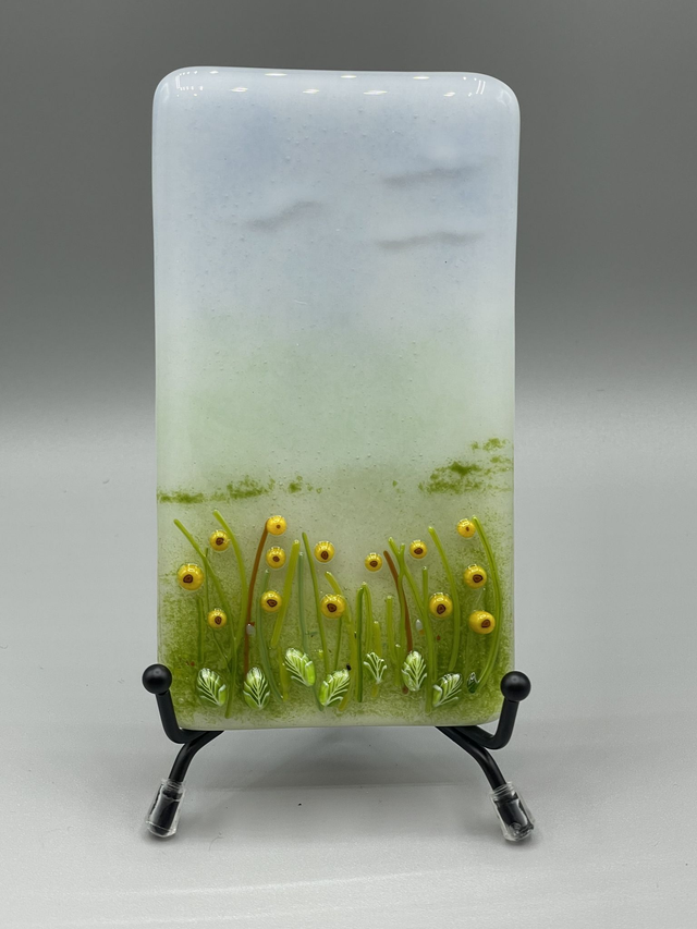 3D Sunflower Fused Glass Picture