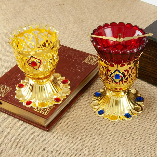 CASTIÇAL LAMPARINA DOURADO PEQUENO