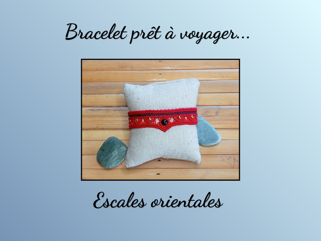 Bracelet macramé Onyx - Ancrage et Protection 