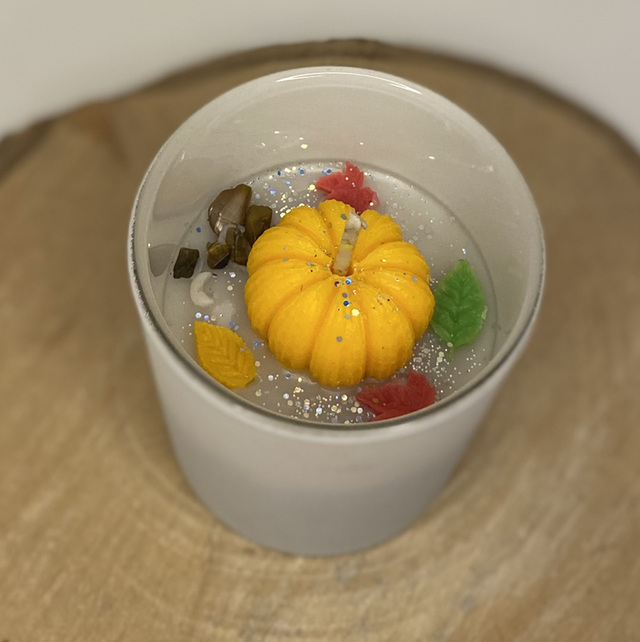 Bougie Citrouille secrète