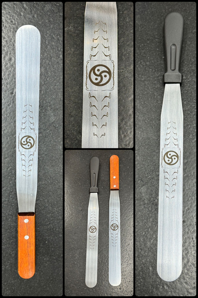 RVS Spatel met BDSM lasergravure