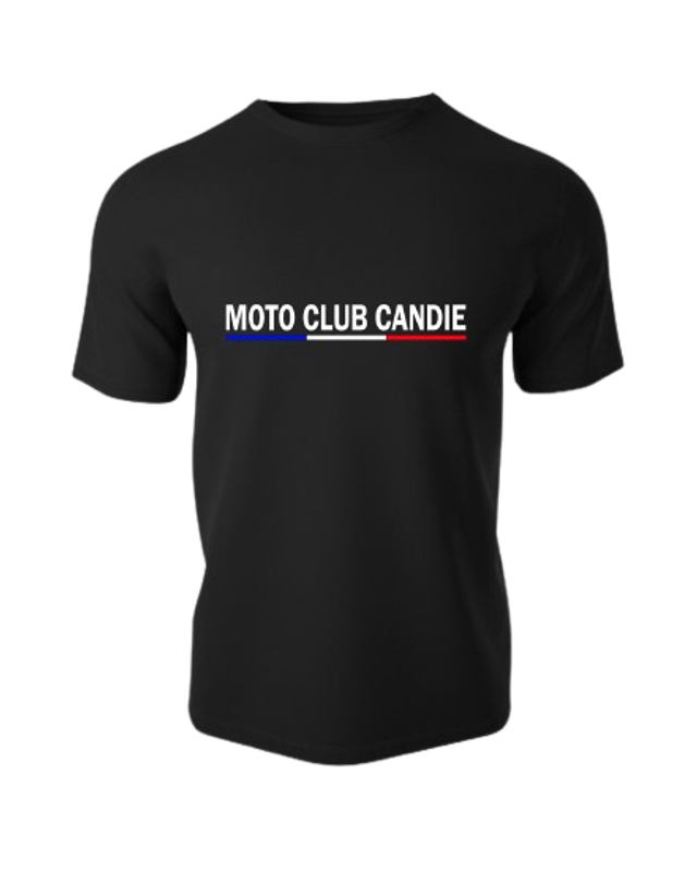 T-shirt  2 logos Moto Club/OPaddock - Noir profond