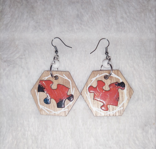 Boucles d'oreilles ''Puzzle'' 
