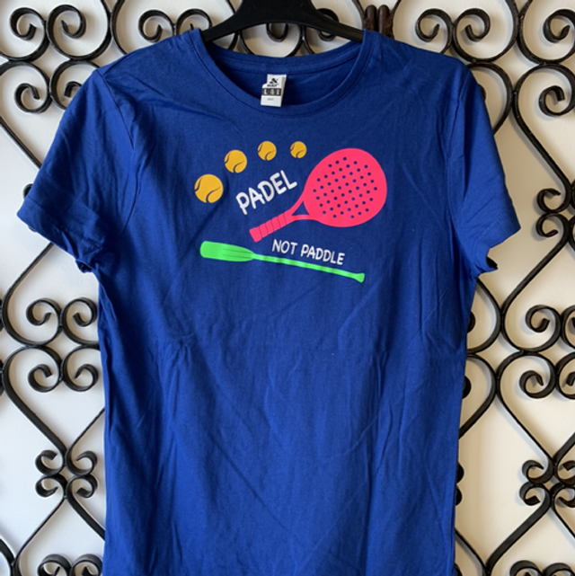 Tee-shirt femme coton « padel not paddle »