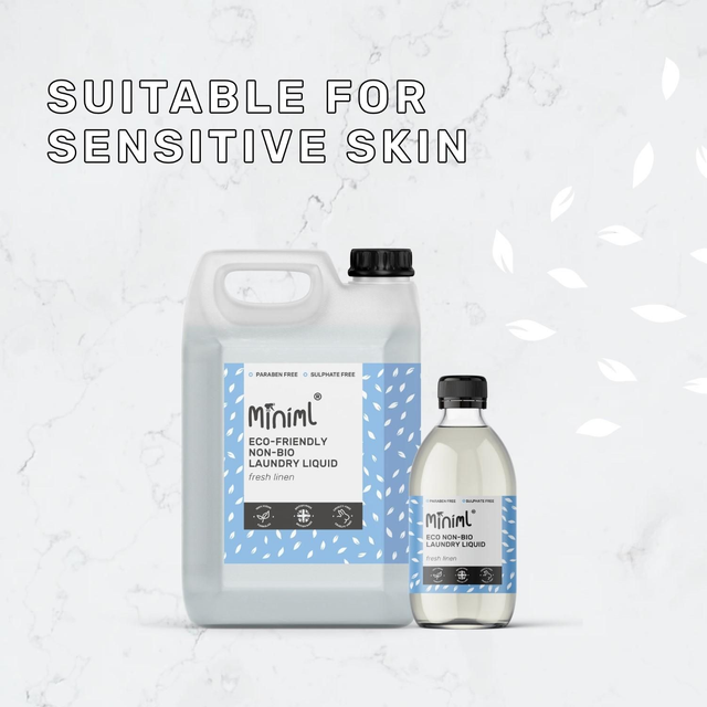 Non Bio Laundry Liquid 500ml=approx. 15 washes (Fresh Linen or Tropical Coconut)