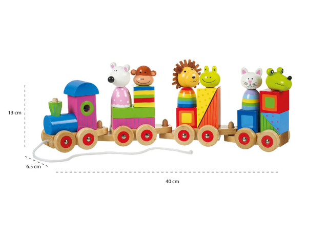 Wooden Animal Puzzle Train - By Orange Tree Toys