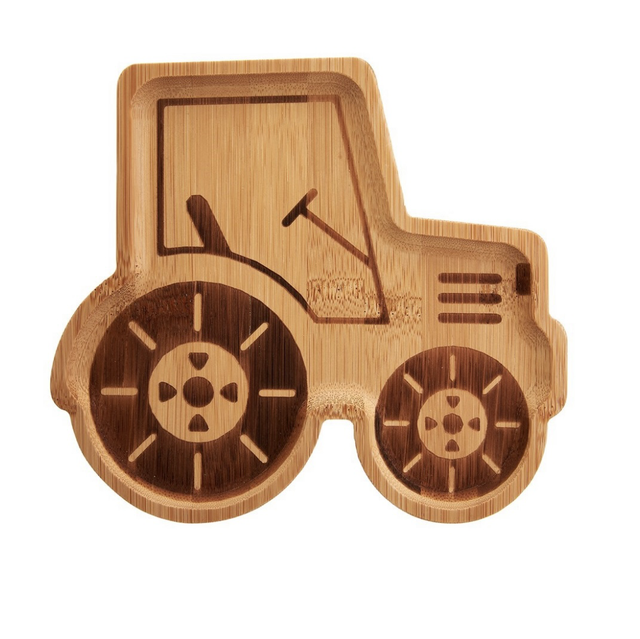 Tractor Bamboo Plate